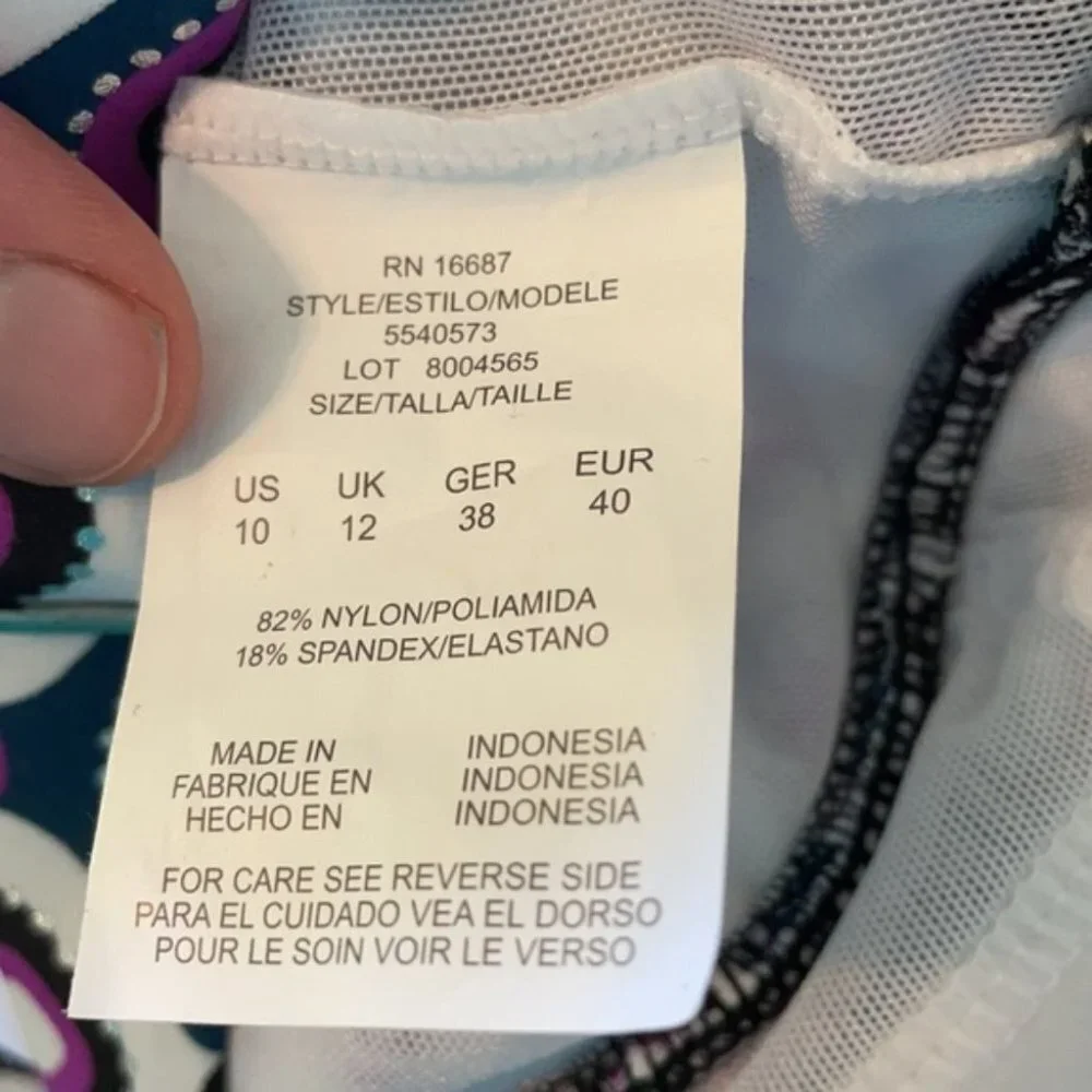 8/10/18W Swim Solutions Swim Suit H06 - Picture 8 of 8